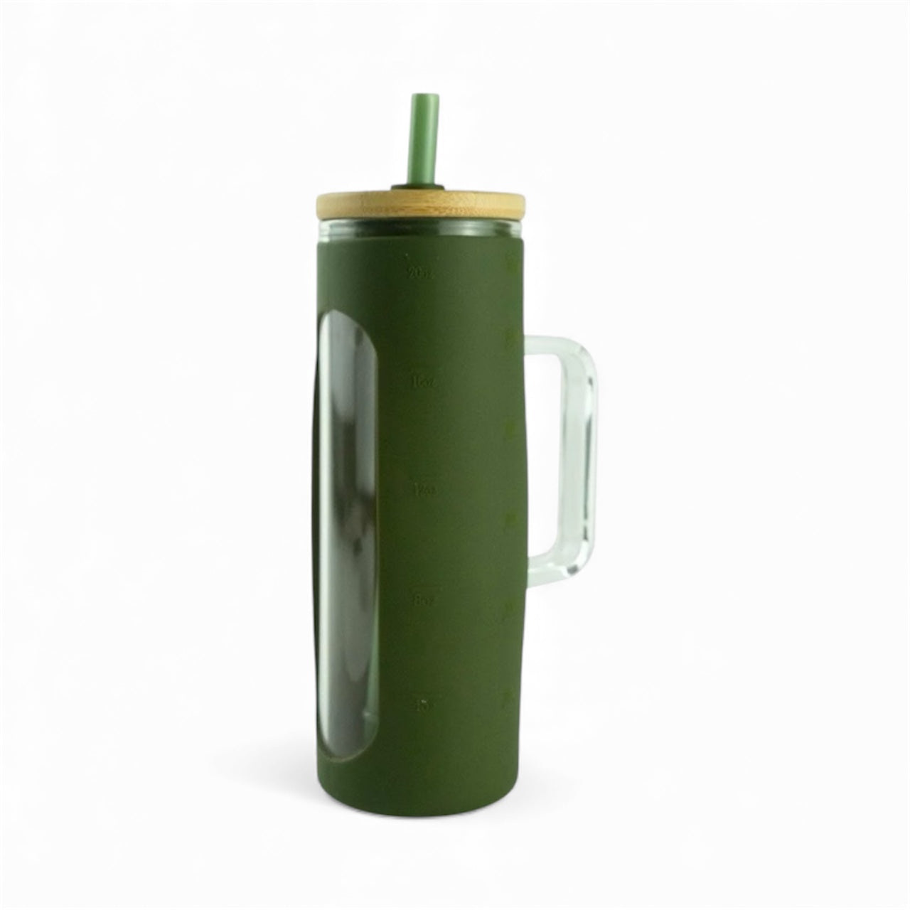 20oz Glass Skinny Tumbler with handle (non-snow globe)