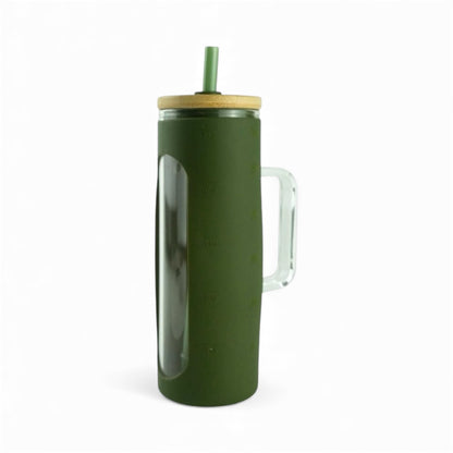 20oz Glass Skinny Tumbler with handle (non-snow globe)