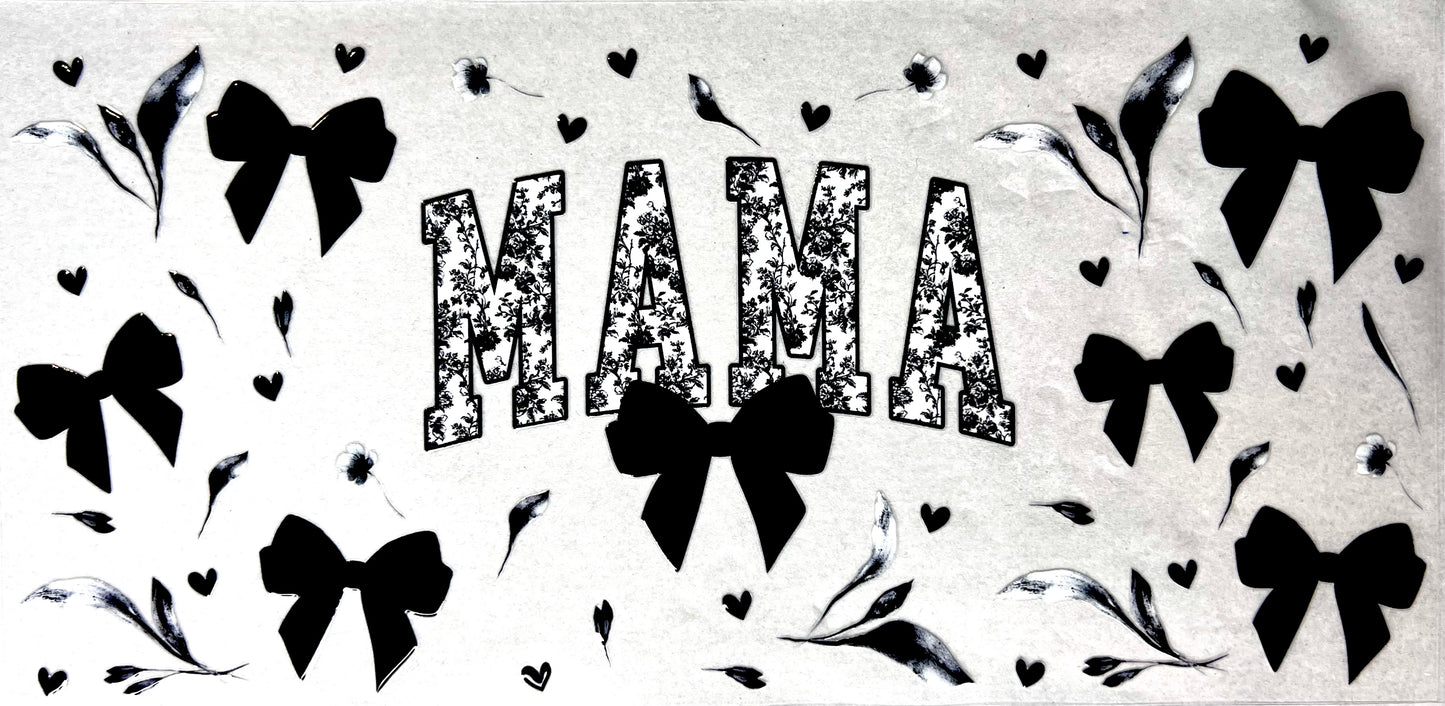 #0440 Black bows- mama