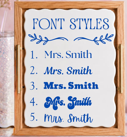 Teacher Appreciation Personalized Resin Coaster