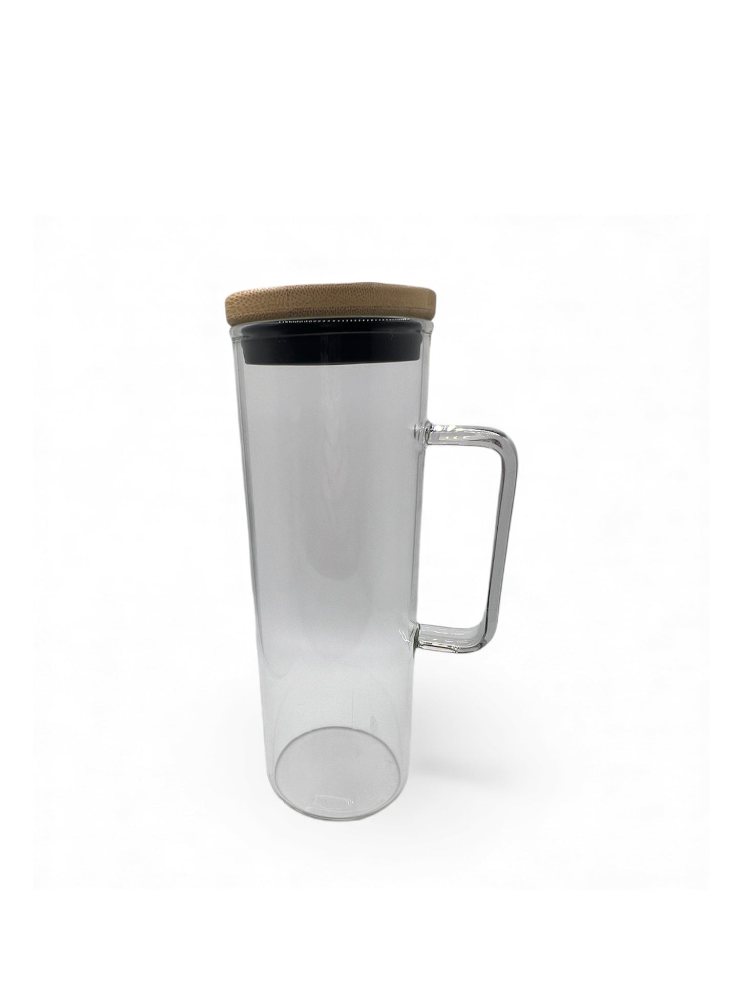 20oz Glass Skinny Tumbler with handle (non-snow globe)